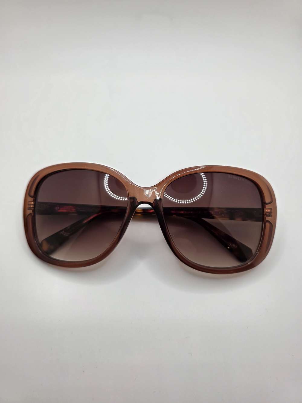 Kenneth Cole Brown Oversized Women's Sunglasses